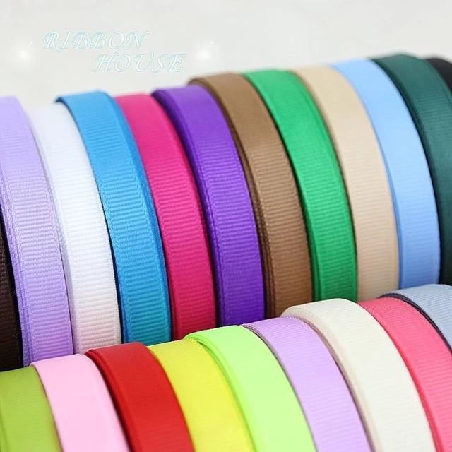 Cuộn dây ruy băng gân bản 1cm 1.5cm [91 mét] giá sỉ làm nơ, gói quà, làm phụ kiện trang trí handmade