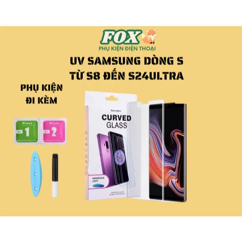 Cường lực cảm biến vân tay UV cho samsung s8 đên s24ultra