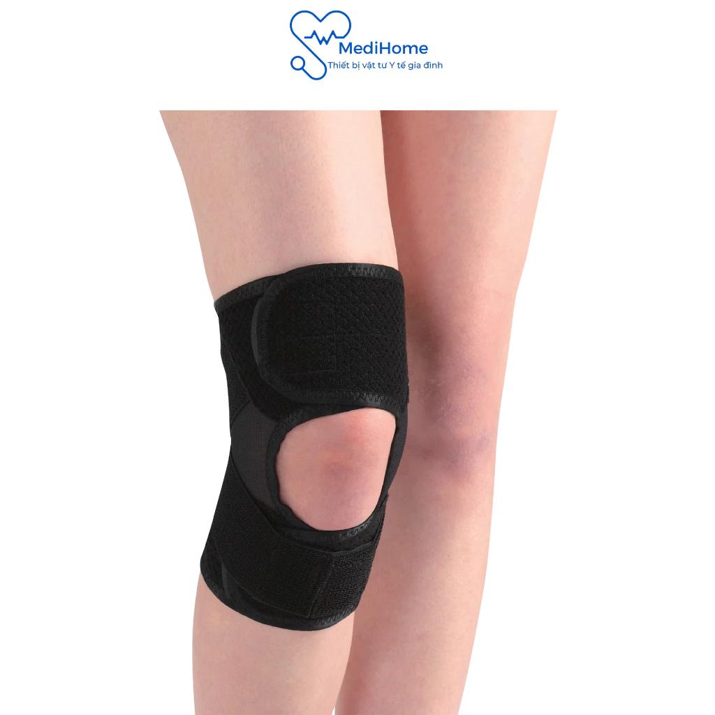Đai băng bảo vệ đầu gối Bonbone Thin PF Cross Belts Free Size cố định, phục hồi, định hình đầu gối - MediHome