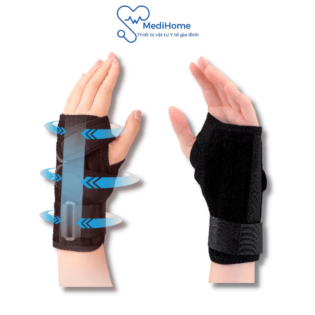 Đai bó cố định cổ tay Bonbone Wrist Guard chất liệu mềm mại, đeo êm, tuỳ chỉnh góc bó cổ tay - MediHome