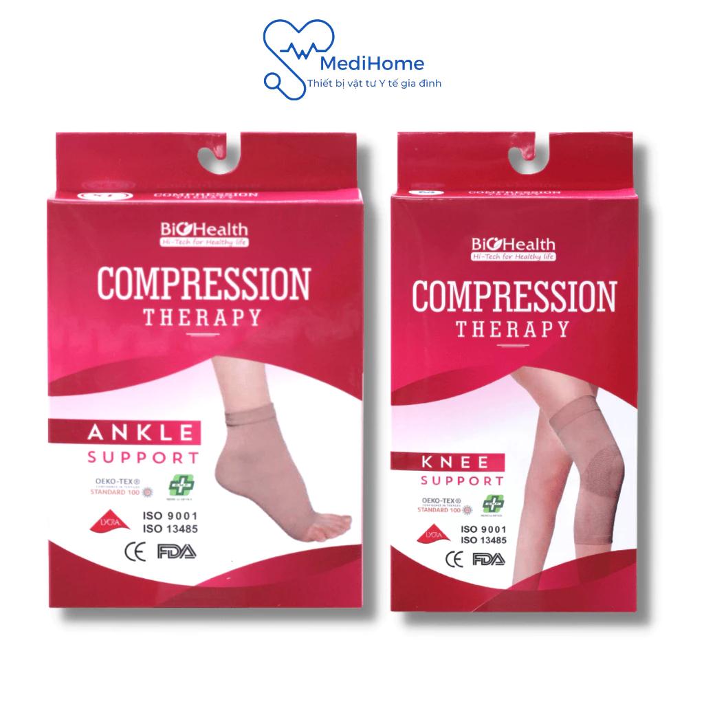 Đai bó gối, cổ chân Biohealth Ankle Support giúp cố định khớp gối, mắt cá, cổ chân (1 chiếc) - MediHome