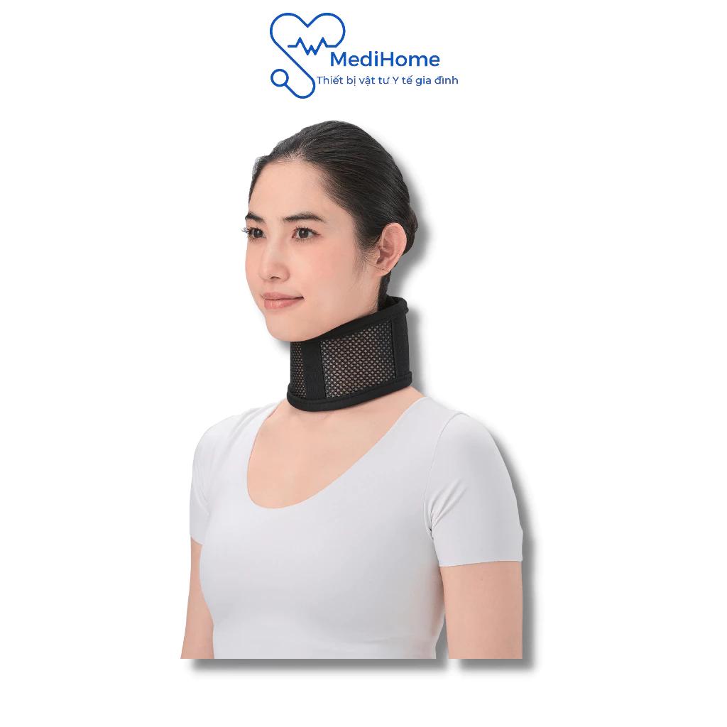 Đai nẹp cổ thoáng khí Bonbone Breathable Neck Supporter hỗ trợ phục hồi tổn thương vùng cổ - MediHome