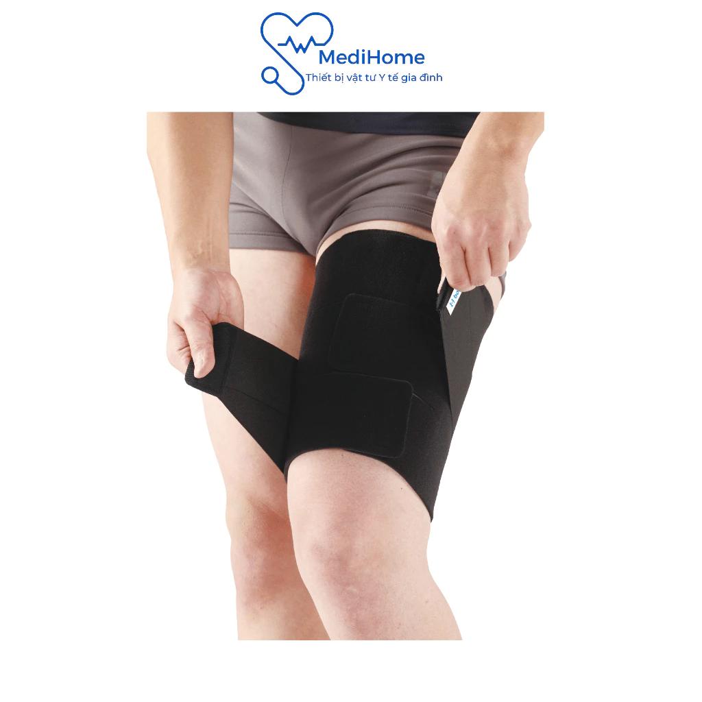 Đai nẹp đùi Bonbone GT Thigh Cross đai bó cơ đùi trợ lực 4 chiều hỗ trợ vận động và bảo vệ cơ đùi - MediHome