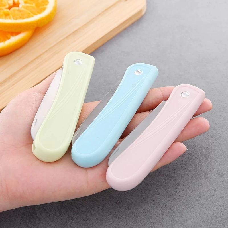 Dao cán nhựa gấp gọn đa năng gọt trái cây, hoa quả nhỏ gọn tiện lợi khi đi chơi du lịch