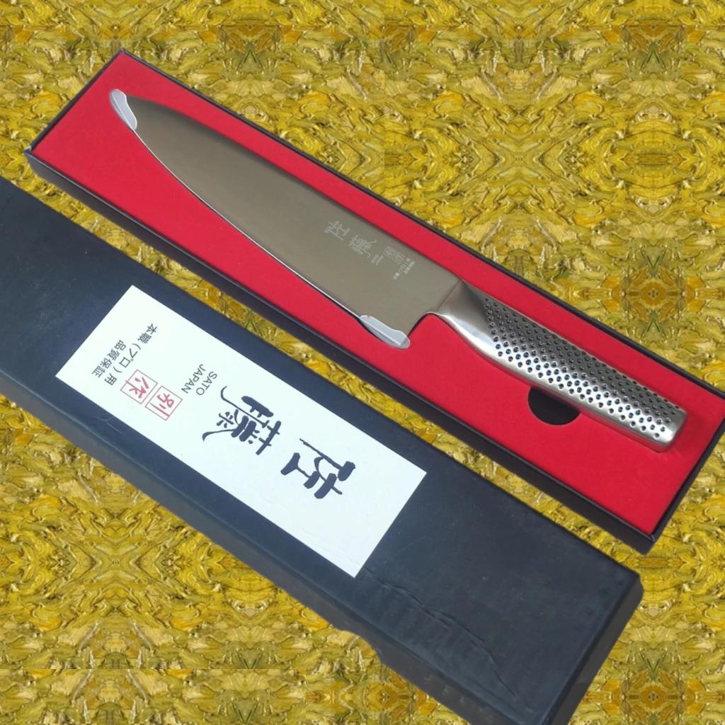 Dao Sato Nhật Bản được gọt thép trắng đúc nguyên khối