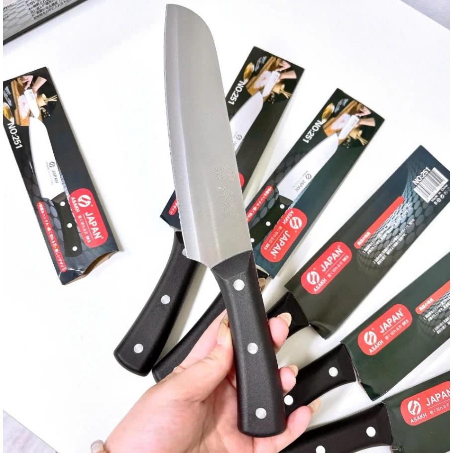 Dao thái thịt Japan 251 bằng thép trắng không gỉ cao cấp siêu sắc bén nhà bếp - Dao làm bếp