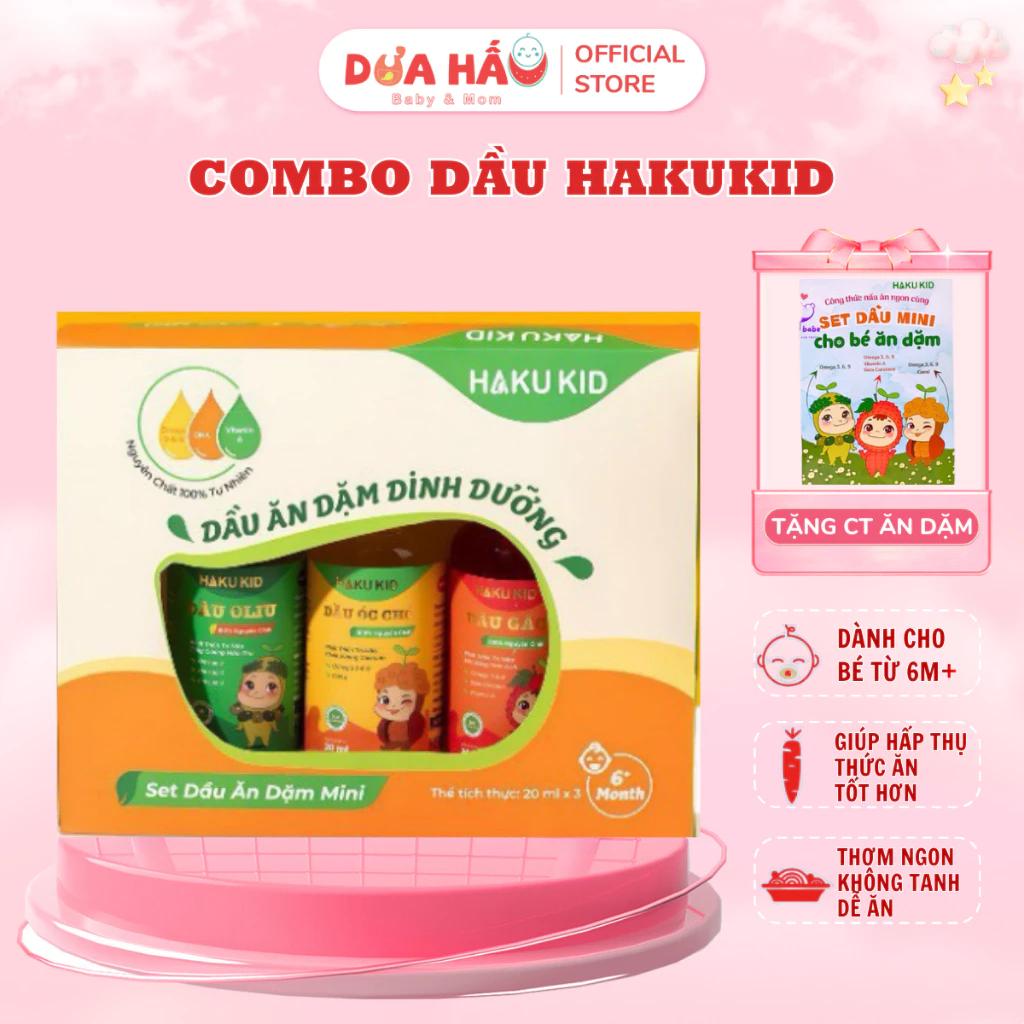 Dầu Ăn Dặm Giúp Hấp Thụ Thức Ăn HaKuKid Date 2026 - Cho Bé Vitamin DuaHauBaby&Mom