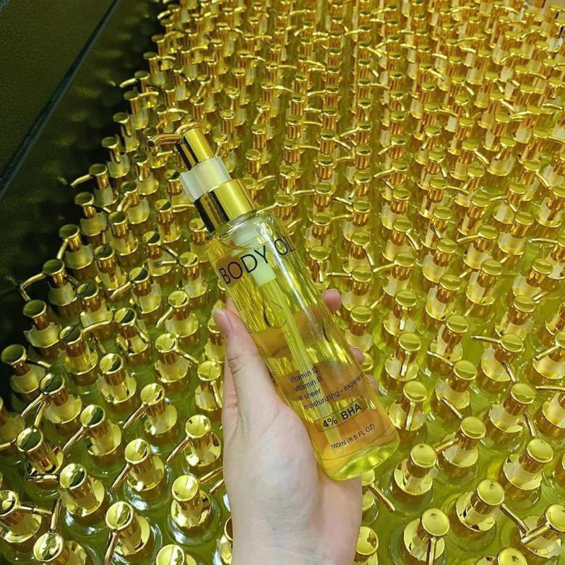 Dầu Dưỡng Thể Body Oil Bóng Mượt Dưỡng Ẩm Giúp Da Căng Mượt Mịn Màng Chống Khô Da Làm Mềm Da