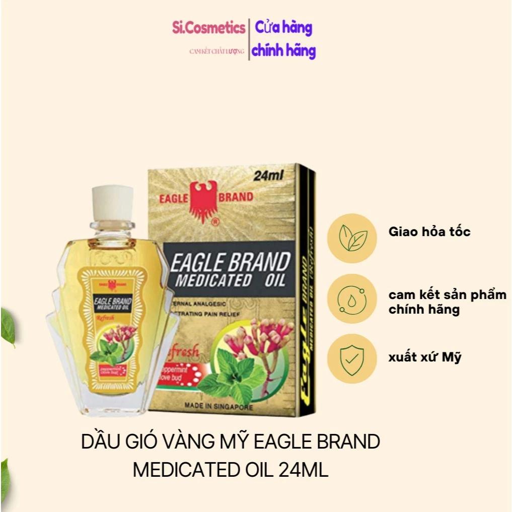 DẦU GIÓ VÀNG MỸ EAGLE BRAND MEDICATED OIL 24ML