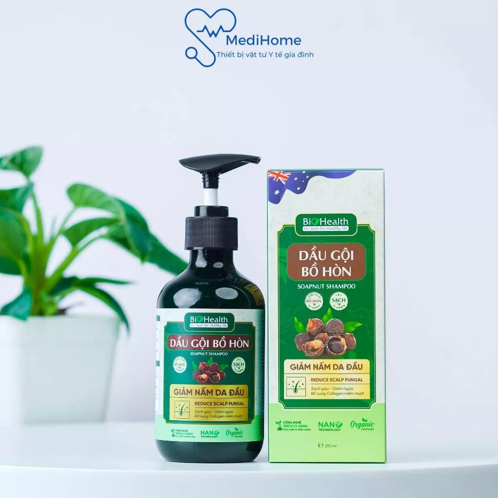 Dầu gội bồ hòn 290ml chiếu xuất từ thảo dược hữu cơ thiên nhiên Biohealth