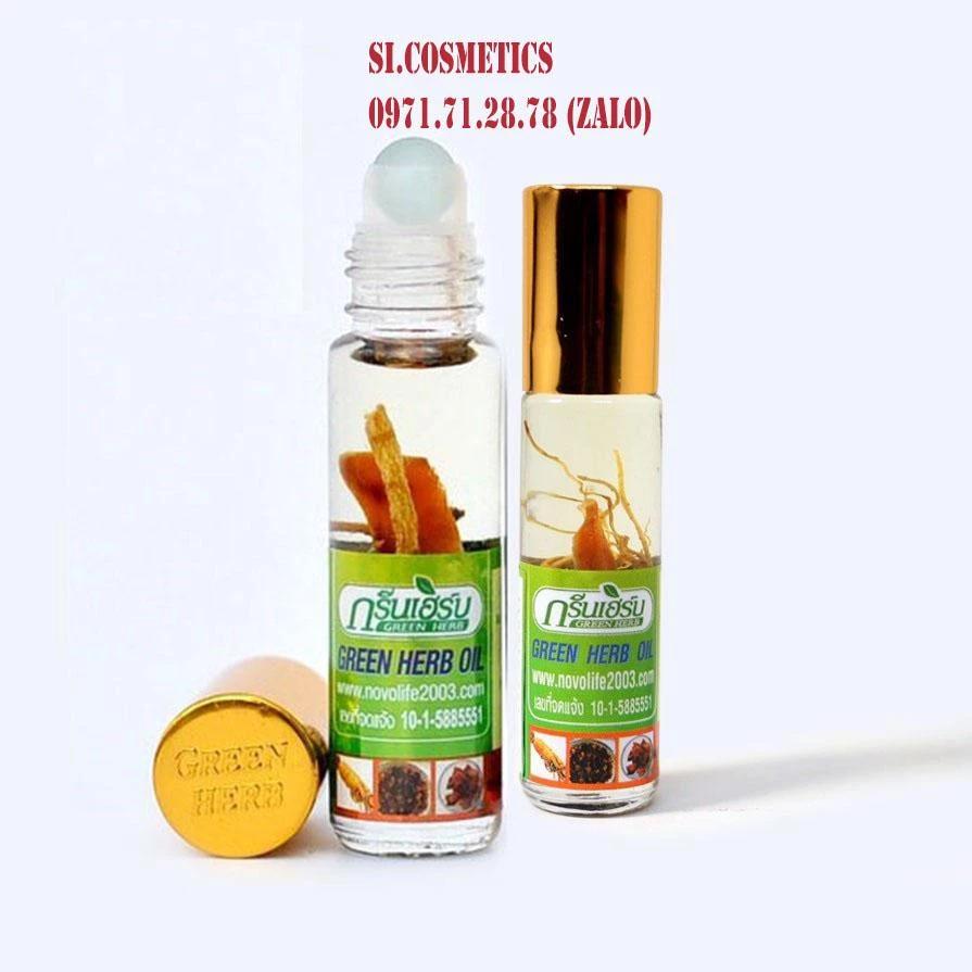 Dầu Nhân Sâm Ginseng Green Herb Oil 8ml Thái Lan