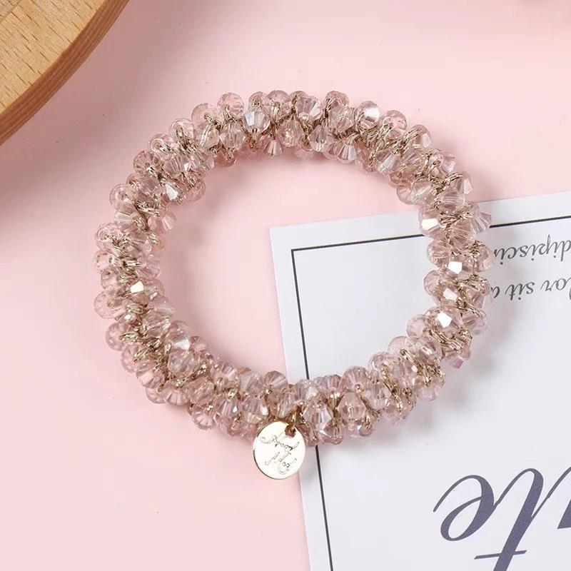 Dây Buộc Tóc Đính Hạt Ngọc Đơn Giản Dễ Phối Đồ Cho Nữ