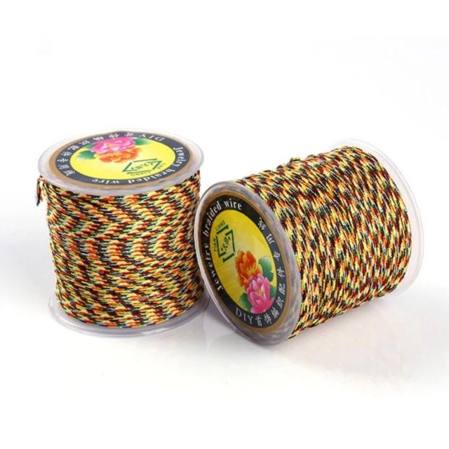 Dây chỉ ngũ sắc [Bó 2, 5, 10 mét] kim tuyến may mắn, bình an tết vòng tay handmade, thủ công