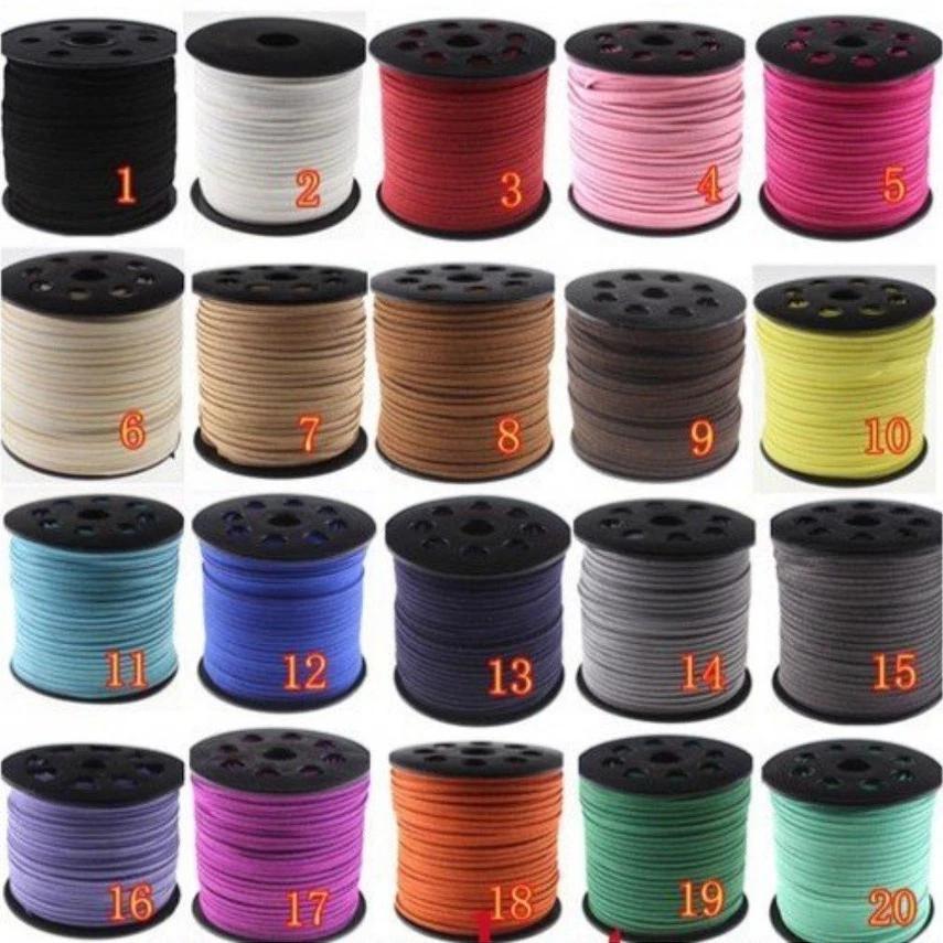Dây da lộn handmade 2mm [1 cuộn] dùng trang trí, làm vòng tay, quấn dreamcatcher, nguyên liệu thủ công, diy