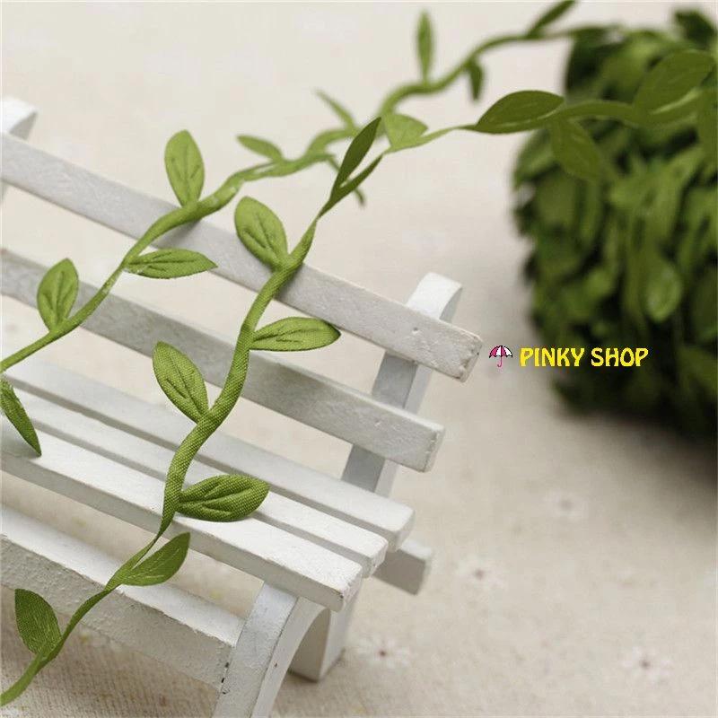 Dây lá giả quấn [1 mét] làm vòng hoa đội đầu, trang trí decor nhà, vật liệu setup chụp ảnh sản phẩm Pinky Shop