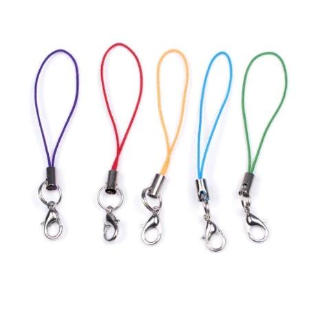 Dây móc điện thoại khóa xe trơn có càng cua [Phụ liệu handmade]treo ốp lưng, túi xách Pinky shop [ Nguyên liệu thủ công]