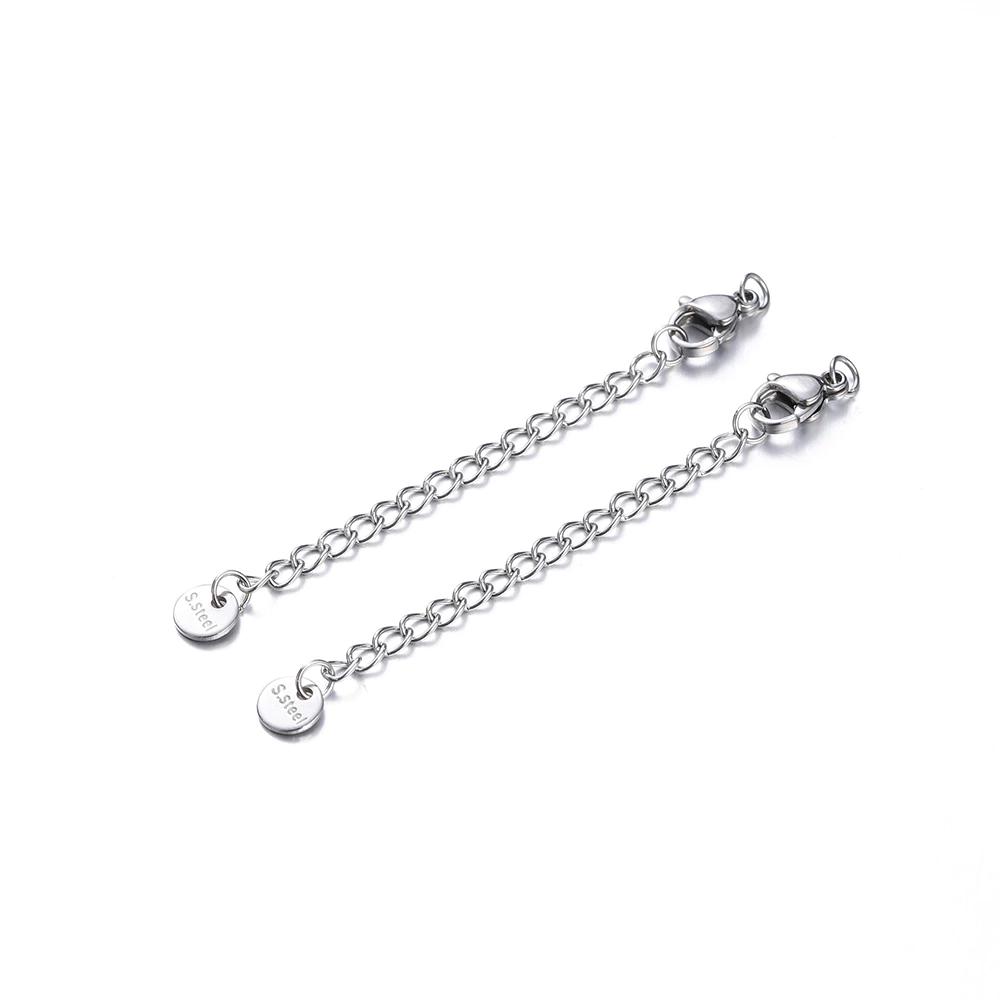 Dây móc nối, xích móc khóa càng cua, dây tăng đơ điều chỉnh kích cỡ vòng cổ, lắc tay bằng thép không gỉ DIY