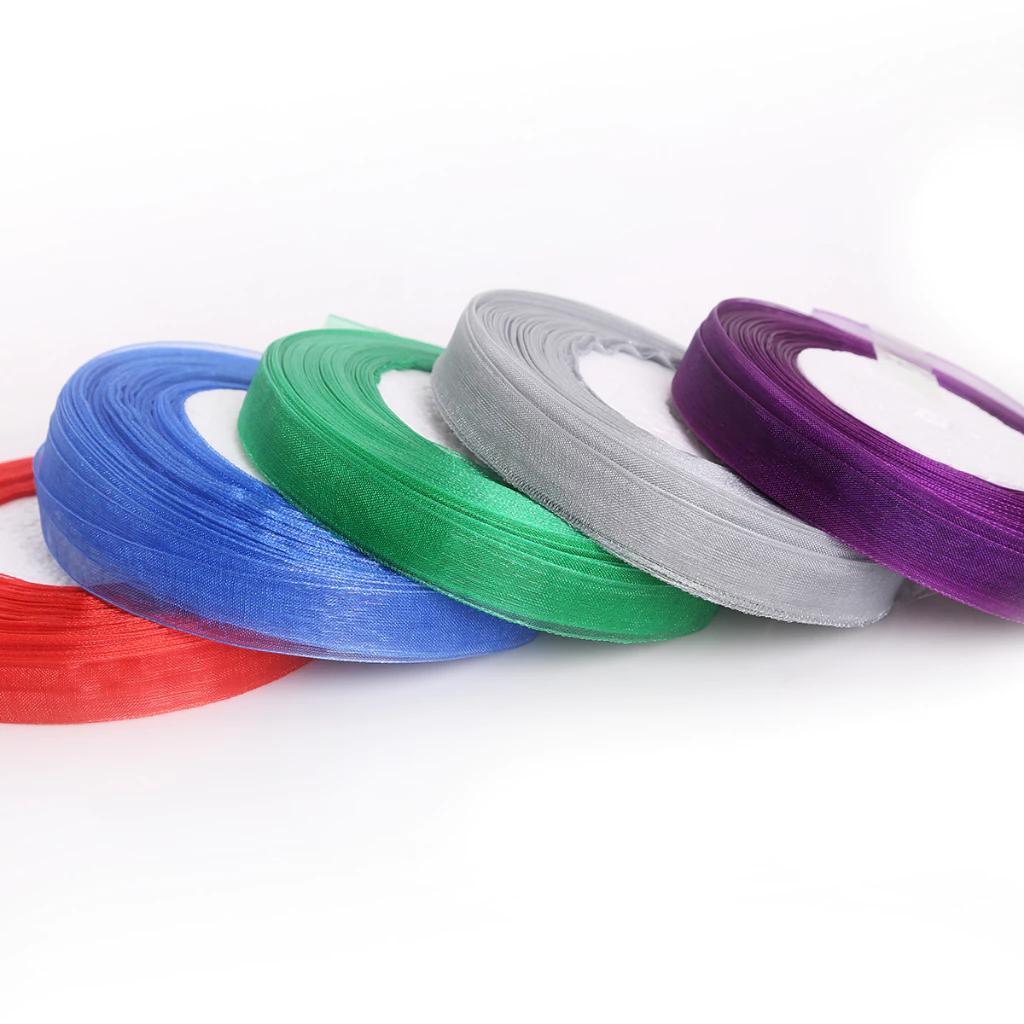 Dây ruy băng voan bản 1.5cm [cuộn 45 mét] trơn không viền nhiều màu phụ kiện làm nơ gói quà handmade