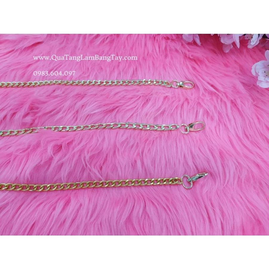 Dây xích túi xách đeo chéo túi xách màu vàng, phụ kiện túi xách Pinky Shop mã DTX2