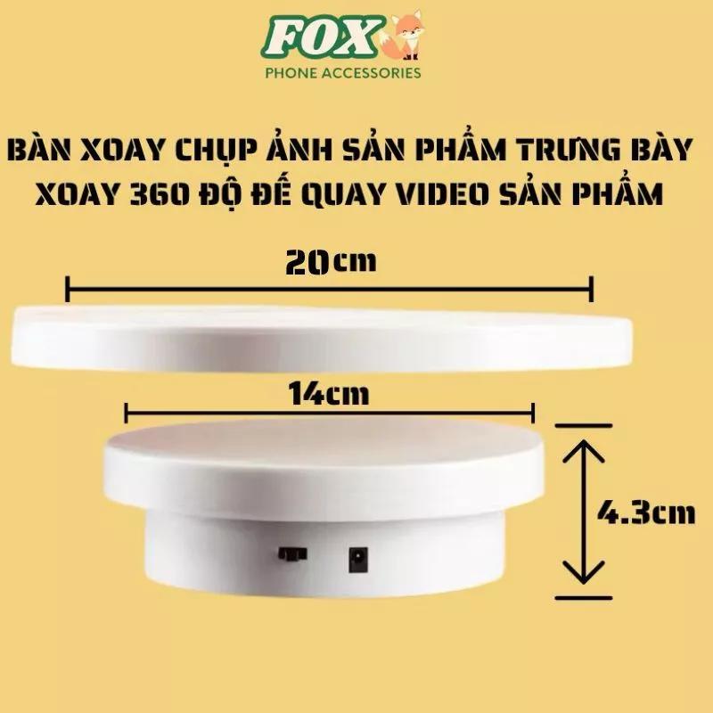 Đế quay video sản phẩm hỗ trợ livestream - Bàn xoay chụp ảnh sản phẩm trưng bày xoay 360 độ