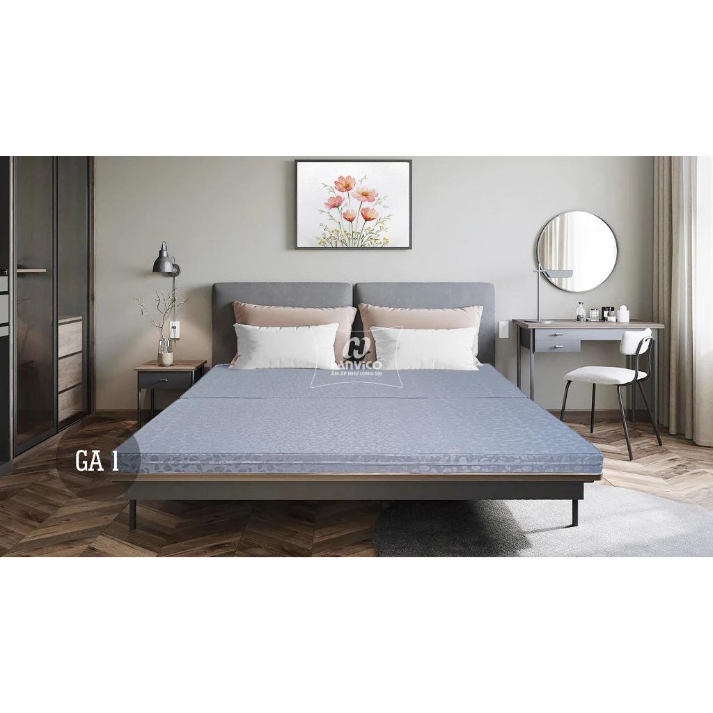 Đệm bông ép Hanvico gấm chống khuẩn cao cấp