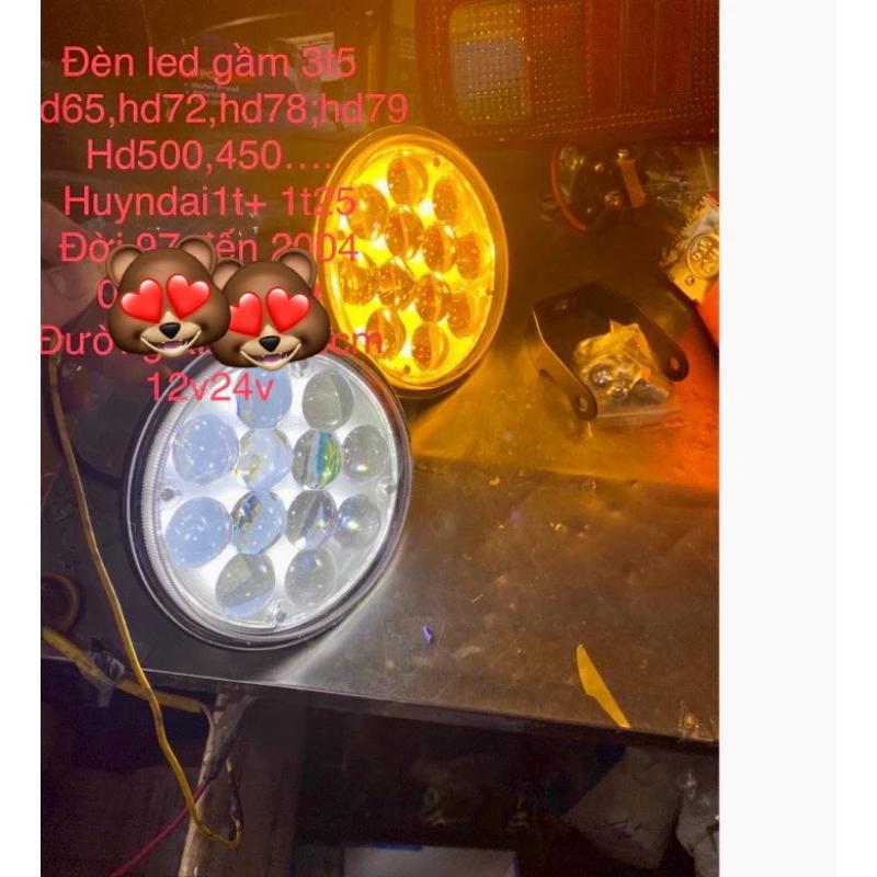 đèn led gầm lắp cản trước ba đờ sốc hyundai 3t5,hd65,hd72,hd99,n250,hd78,huyndai1t+1t25 trắng hoặc vàng chung12v 24v