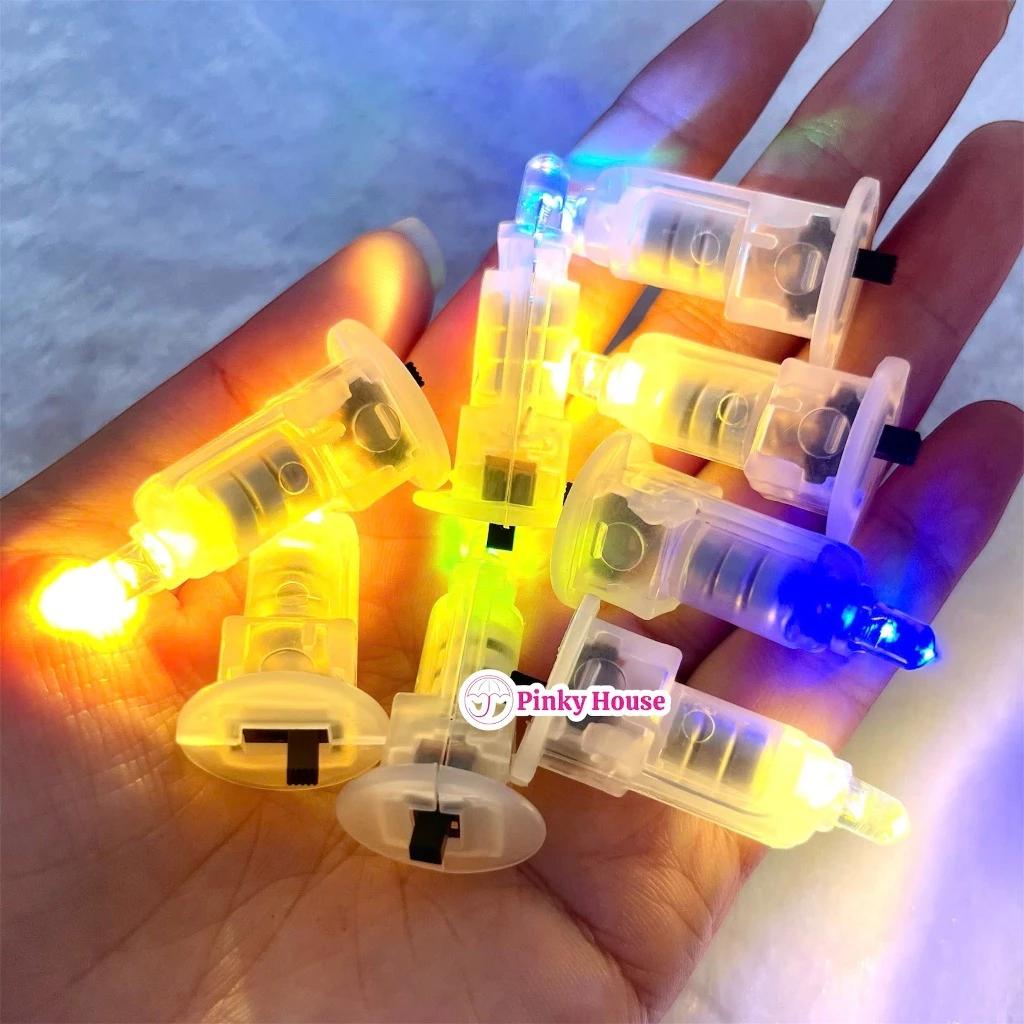 Đèn led mini ánh sáng (có sẵn pin) giáng sinh,lễ tết, đèn lồng, giỏ hoa phụ kiện trang trí noel decor handmade