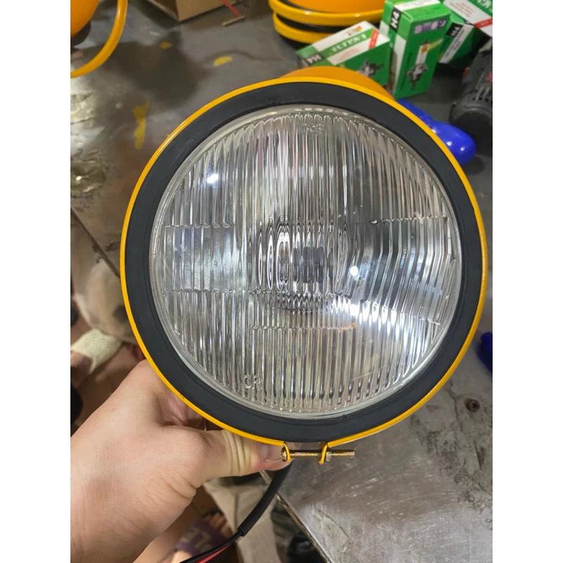 Đèn pha máy súc ô tô tròn cỡ lớn thay được bóng h4 12v 24v hàng chất lượng