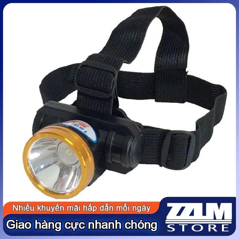 Đèn pin đội đầu 1 bóng, công suất 100w, dây nguồn sạc điện