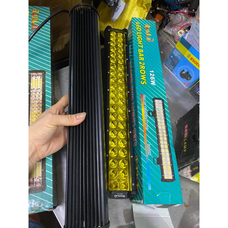 đèn trợ sáng 50cm hai hàng bóng, đèn nháy kèn cao cấp run lai 12v 24v sáng rộng loại 1