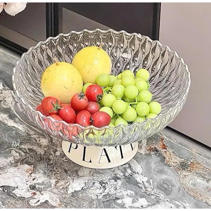 Đĩa đựng trái cây dày dặn, đĩa lớn sang trọng phù hợp bày hoa quả phòng khách, bày mâm ngũ quả ngày Tết Sang Trọng