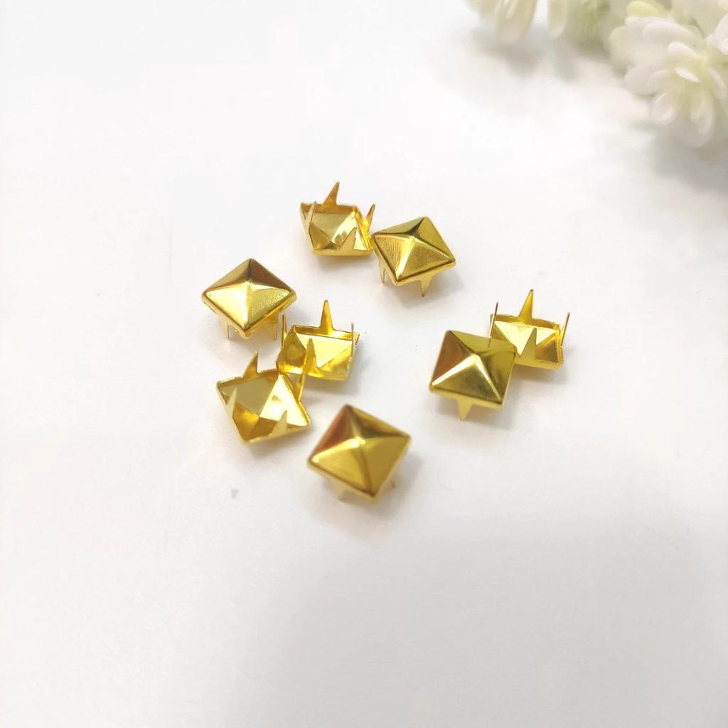 Đinh tán vuông bằng kim loại trang trí handmade đồ da, giày dép, quần áo Pinky Shop