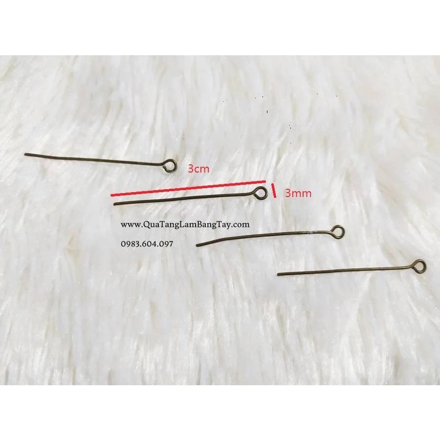 Đinh treo hạt (mẫu chữ T) phụ kiện làm thủ công handmade Pinky Shop mã DTH03T