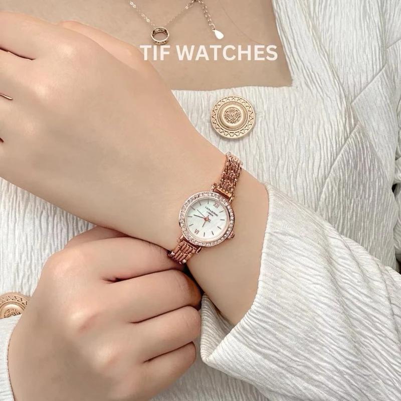 Đồng hồ đeo tay LAURA Rose Tif Watches Thời Trang Sang Trọng Chống Nước
