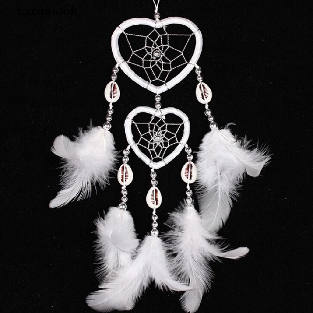 Dreamcatcher handmade hình trái tim trang trí ốc biển xinh lung linh Pinky Shop mã DRDO1 [Tặng thiệp handmade]