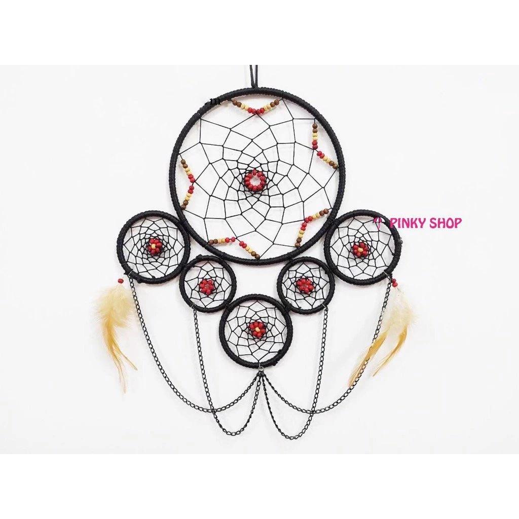 Dreamcatcher treo tường trang trí nhà cửa màu đen [Mới cứng 100%] quí phái sang trọng Pinky Shop mã DR2
