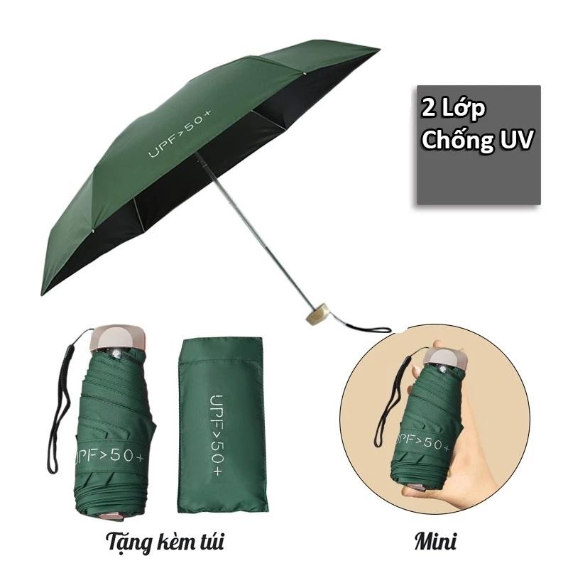 Dù che mưa, che nắng chống tia UV gấp gọn upf>50 (Mẫu mới) KIỂU NẤM LÙN