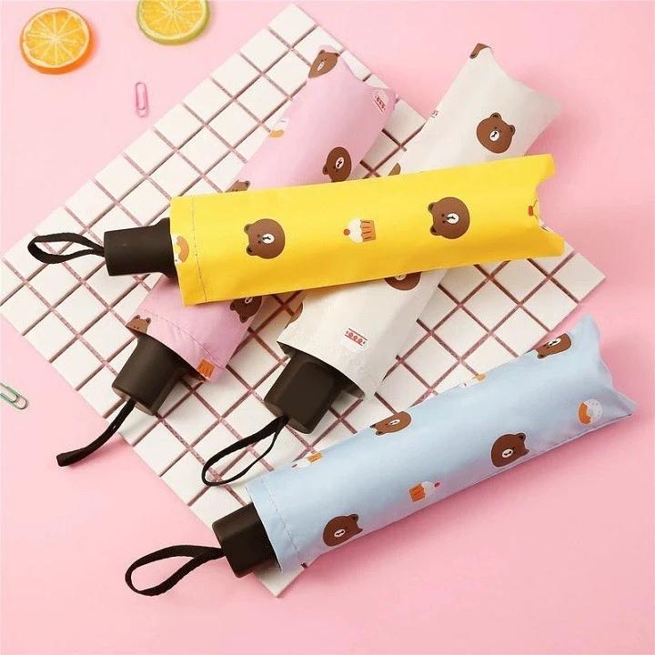 Dù Che Mưa Hình Gấu BROWN. Ô Gấu BROWN Che Nắng Chống Tia UV Tiện Dụng