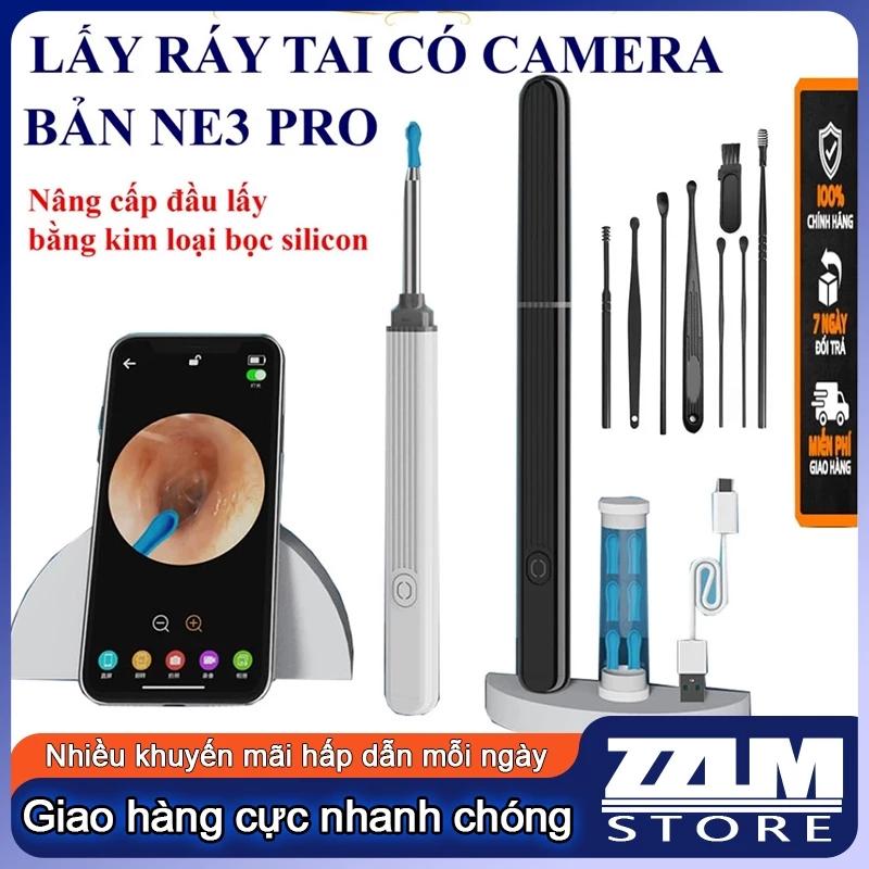 Dụng Cụ Lấy Ráy Tai Camera 3 trong 1,có đèn LED,Nội Soi Tai Mũi Họng,Kết Nối Mọi Điện Thoại,Máy Tínj - Bảo Hành 12 Tháng