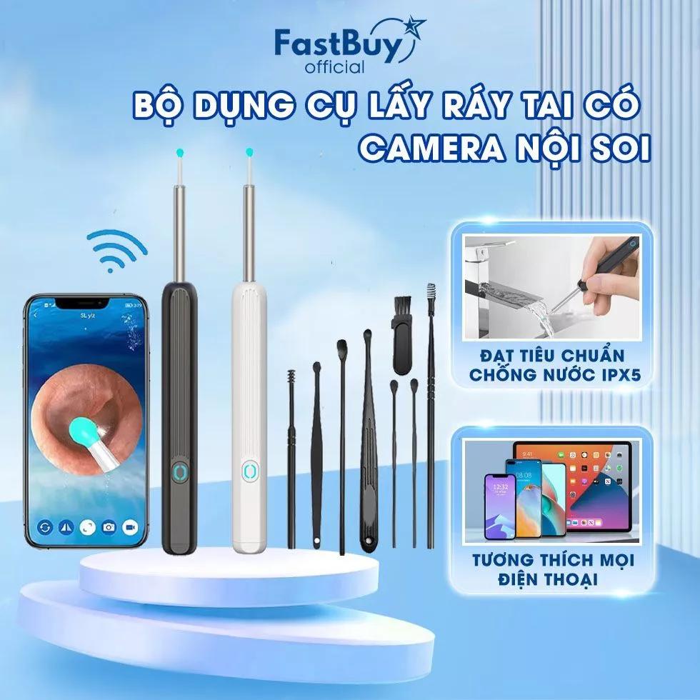 Dụng Cụ Lấy Ráy Tai Thông Minh NE3 Pro Có Camera Nội Soi Đa Năng Tích Hợp LED Trợ Sáng,Tương Thích Với Androi, iOS