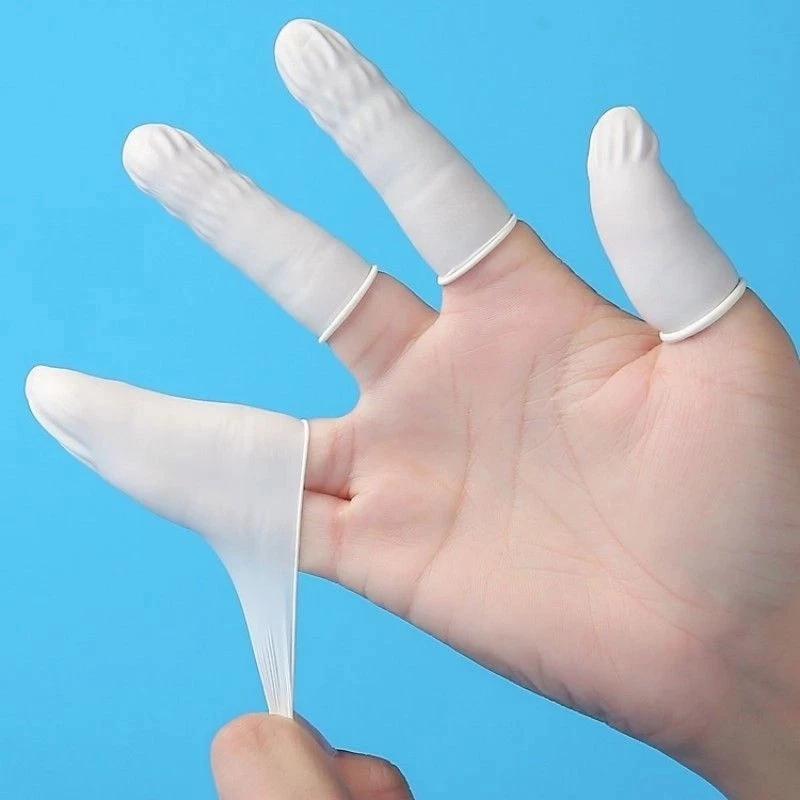 Găng Tay Y Tế, Bọc Ngón Tay Cao Su (set 100c) Chống Bụi, Chống Tĩnh Điện, Tăng Độ Bám Cực Tốt Cho Spa, Thẩm Mỹ, Điện Tử