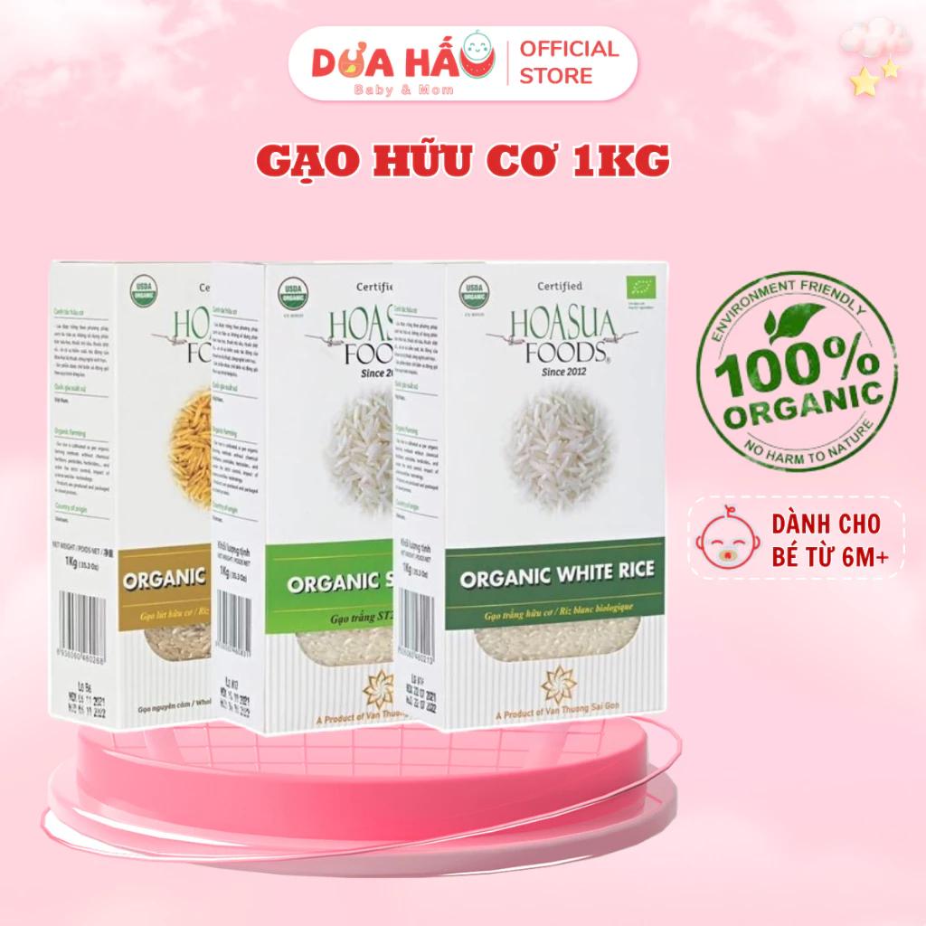 Gạo Trắng Hữu Cơ Japonica, ST25 Hoa Sữa 1kg