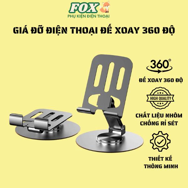 Giá đỡ điện thoại giá đỡ ipad xoay 360 độ L98 - gập lại nhỏ gọn - chất liệu nhôm