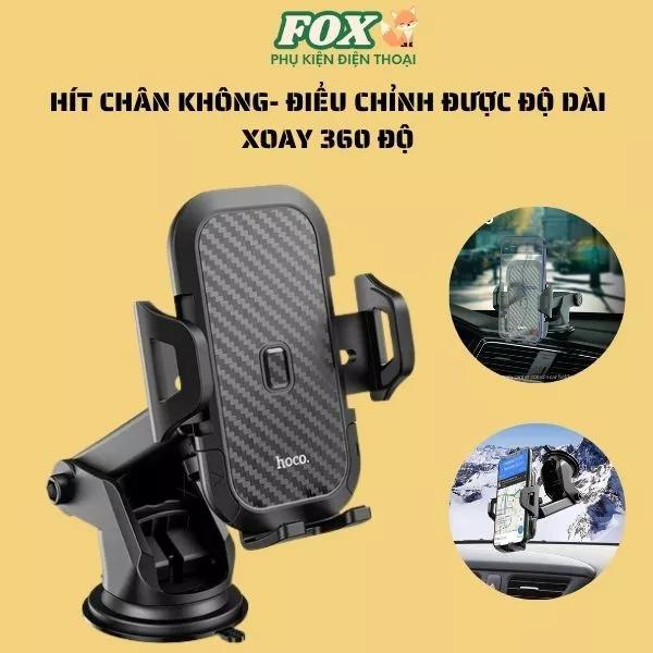 Giá đỡ điện thoại hít chân không CA76 để trên taplo hít cửa kính xoay 360 độ điều chỉnh được độ dài