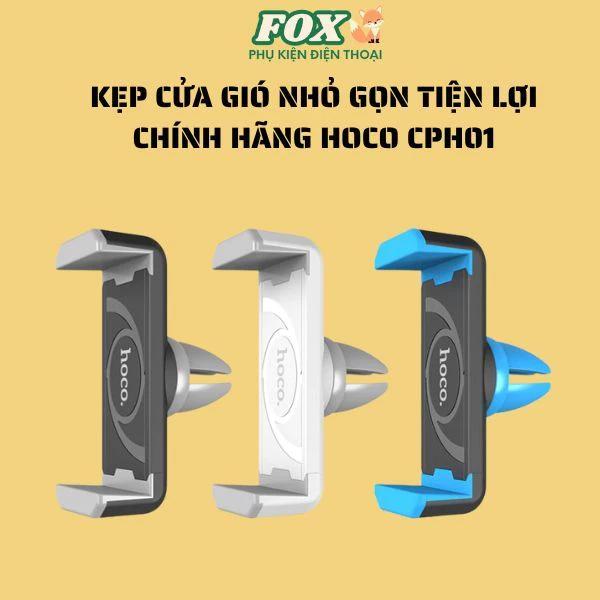 Giá Đỡ Điện Thoại Hoco CPH01 Kẹp Cửa Gió Điều Hòa Ô Tô nhỏ gọn tiện lợi