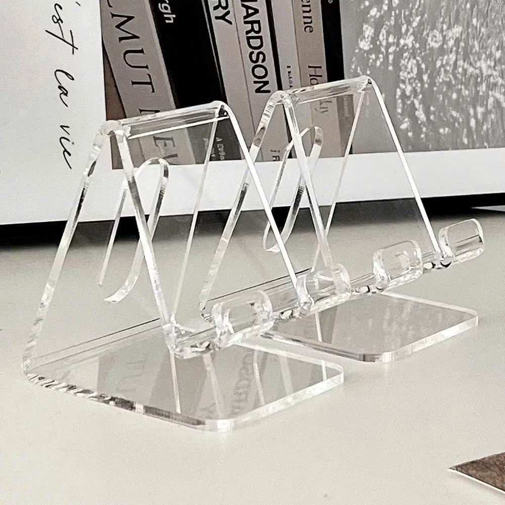 Giá Đỡ Điện Thoại, Ipad Bằng Acrylic Trong Suốt Tiện Lợi 8x8x9.5cm
