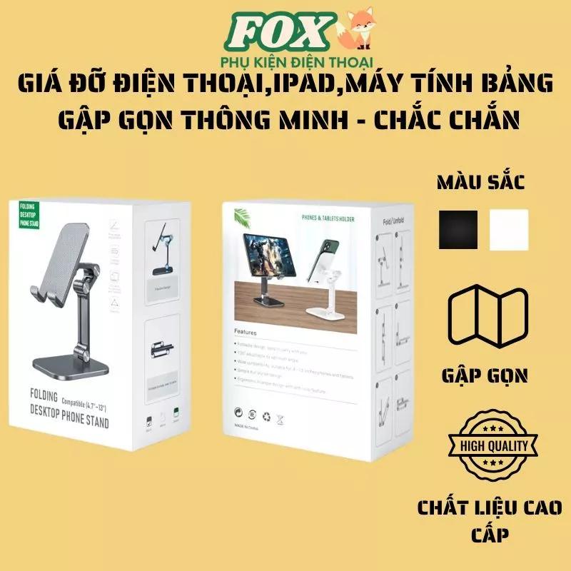Giá đỡ điện thoại, IPad, Máy Tính Bảng FP3 Gấp Gọn Chắc Chắn, Điều Chỉnh Kích Thước Khung Linh Hoạt