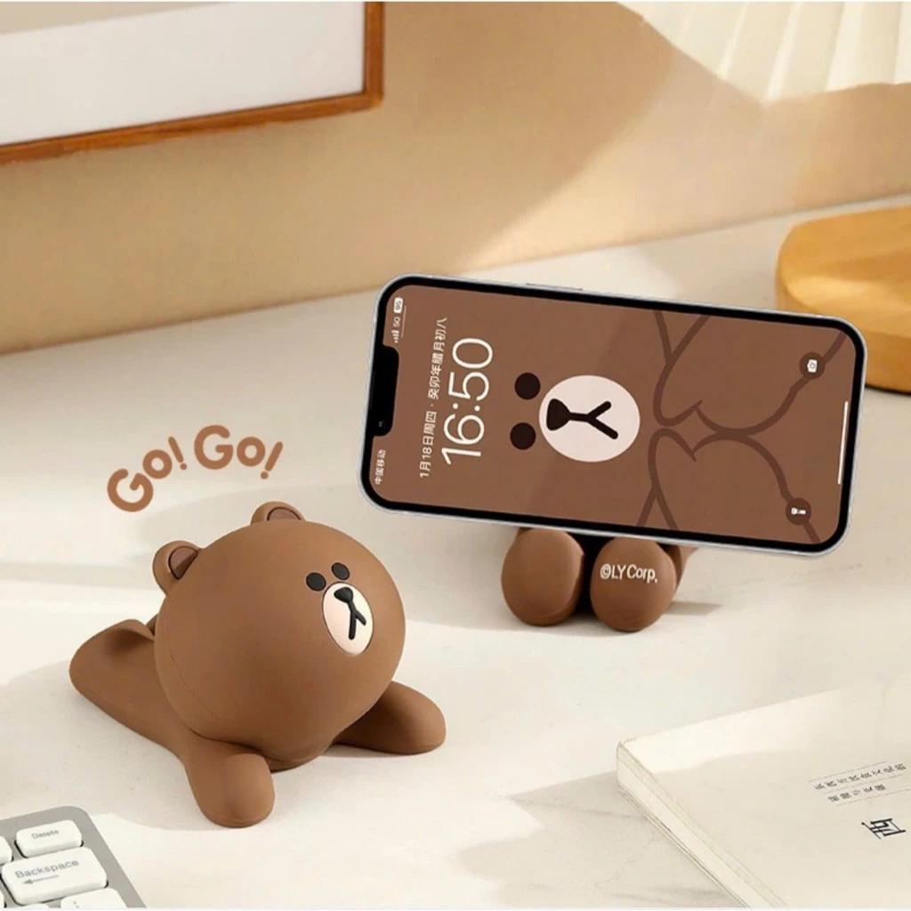 Giá đỡ kệ đỡ điện thoại gấu nâu cute đáng yêu trang trí