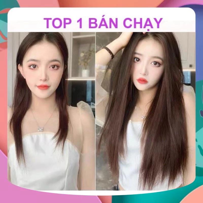 [GIÁ TỐT] SẢN PHẨM KẸP TÓC GIẢ THẲNG TỰ NHIÊN LÀM DÀI TÓC