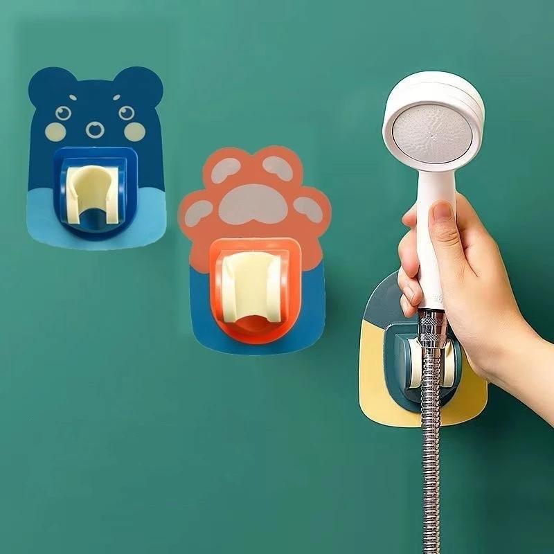 Giá Treo Vòi Hoa Sen T2 Hoạt hình, Đế Kẹp Vòi Sen Vòi Xịt Toilet Dán Tường Bằng Nhựa Họa Tiết Hoạt Hình